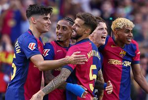 Oto kilka propozycji unikalnych tytułów zachowujących sens oryginału: 1. FC Barcelona – Espanyol: Gdzie i jak obejrzeć dzisiejszy mecz na żywo? 2. Transmisja na żywo meczu FC Barcelona kontra Espanyol – gdzie oglądać? 3. Gdzie dziś zobaczyć spotkanie FC Barcelona z Espanyolem? [Relacja na żywo] 4. FC Barcelona – Espanyol: Sprawdź, gdzie obejrzysz transmisję na żywo dzisiejszego meczu 5. Jak obejrzeć na żywo mecz FC Barcelona – Espanyol? Transmisja i dostępność Wybierz lub zmodyfikuj według uznania!