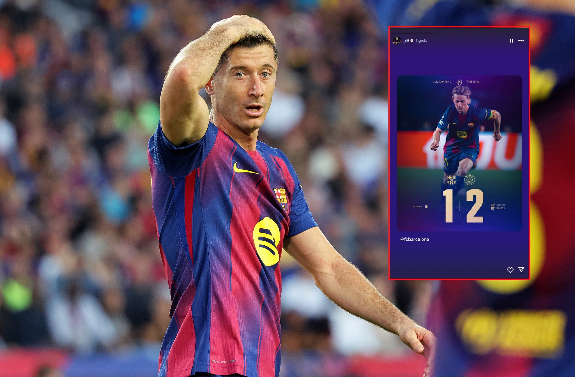 Wyjątkowa odpowiedź Lewandowskiego. Zobacz, jak zachował się po przegranej z PSG