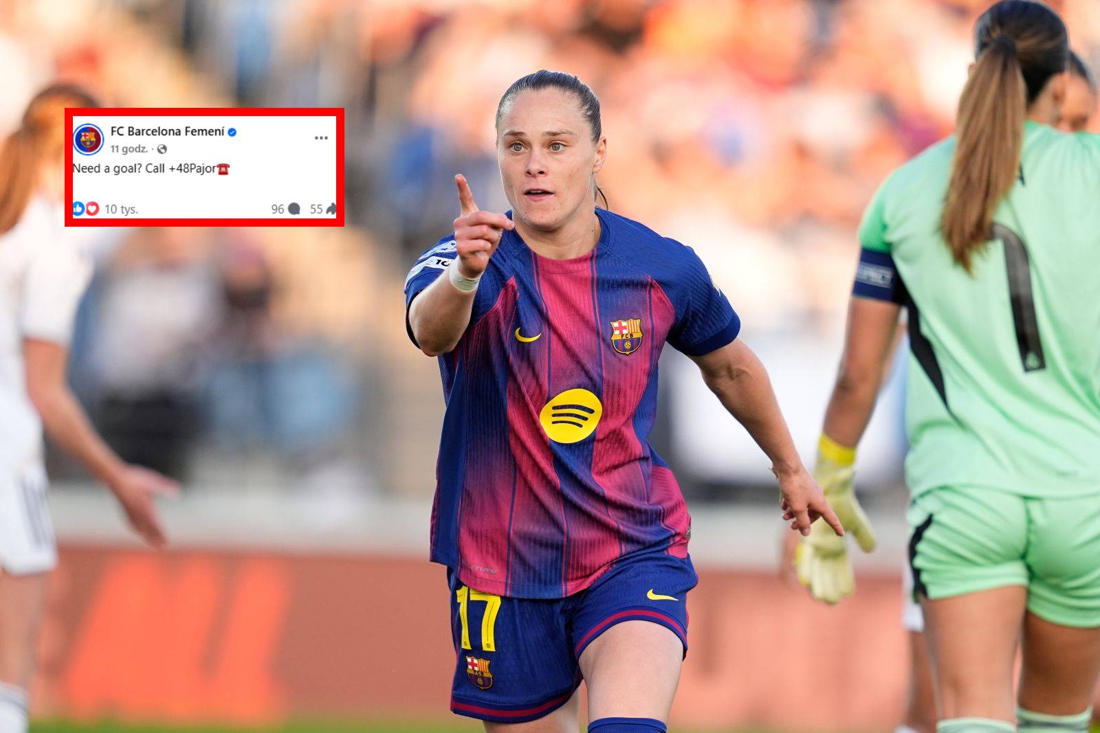 FC Barcelona zachwycona występem Pajor. "Zadzwoń" – komentarz klubu po popisie napastniczki