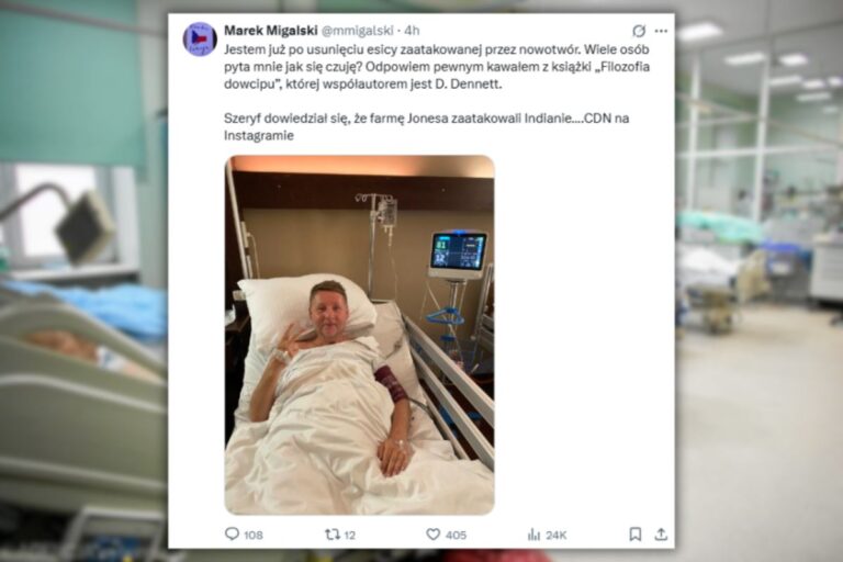 Ceniony politolog poinformował o walce z rakiem. Pokazał zdjęcie ze szpitala i zapewnił: "Jestem już po wszystkim"