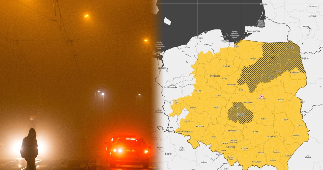 Zamarzający deszcz i silne mgły. IMGW wydaje alerty dla prawie całej Polski
